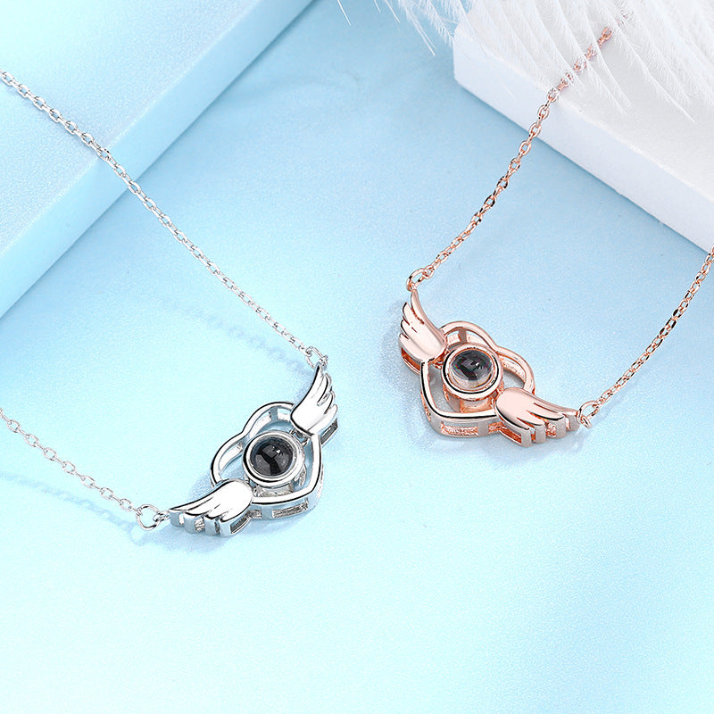 Magnificent "You Are My Angel" Love Projection Necklace