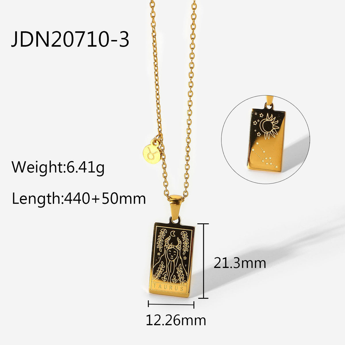 Zodiac Constellation Panel Necklace