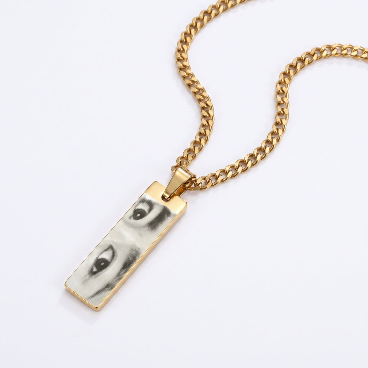 Customized Eyes Photo Necklace