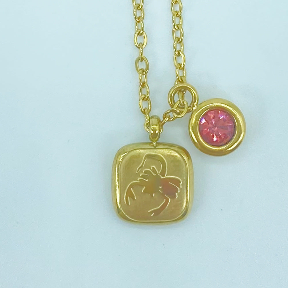 Constellation Zodiac Birthstone Necklace