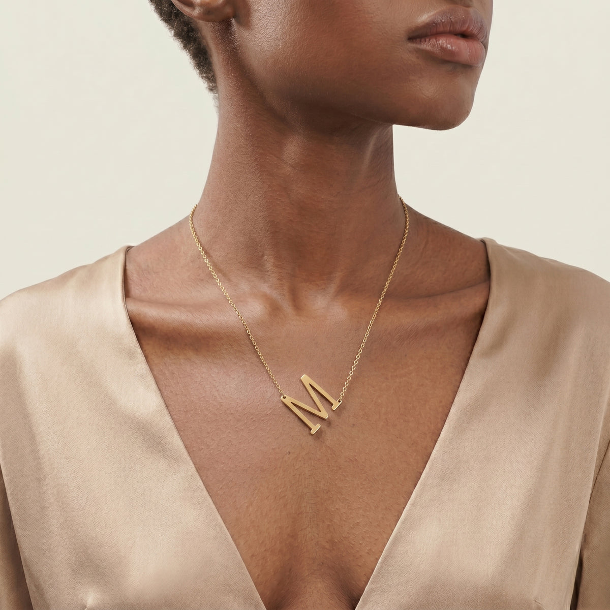 Customized Initial Letter Necklace