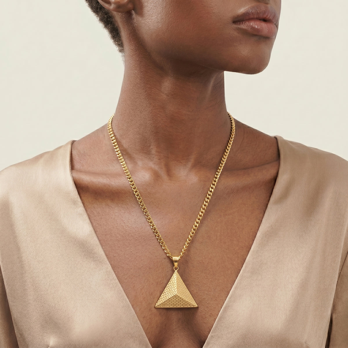 Luxe 3D Pyramid Necklace