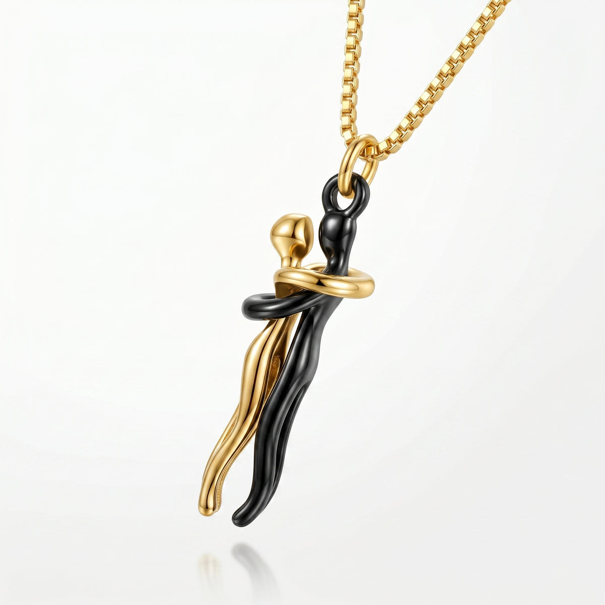 Passion Loving Couple Hugging Necklace