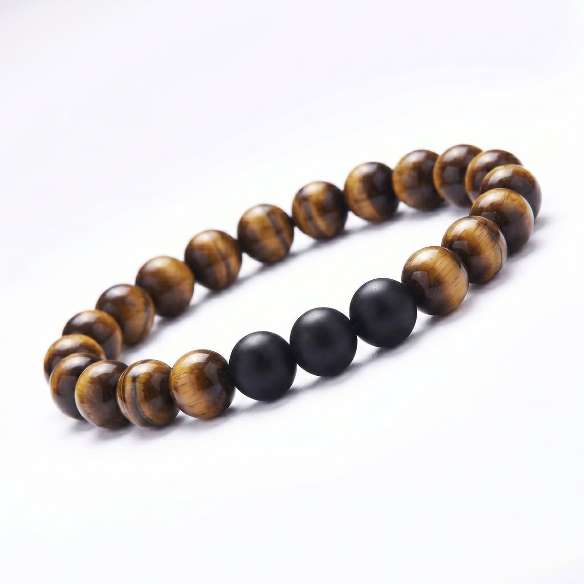 Tiger Eye Volcanic Stone Bracelet