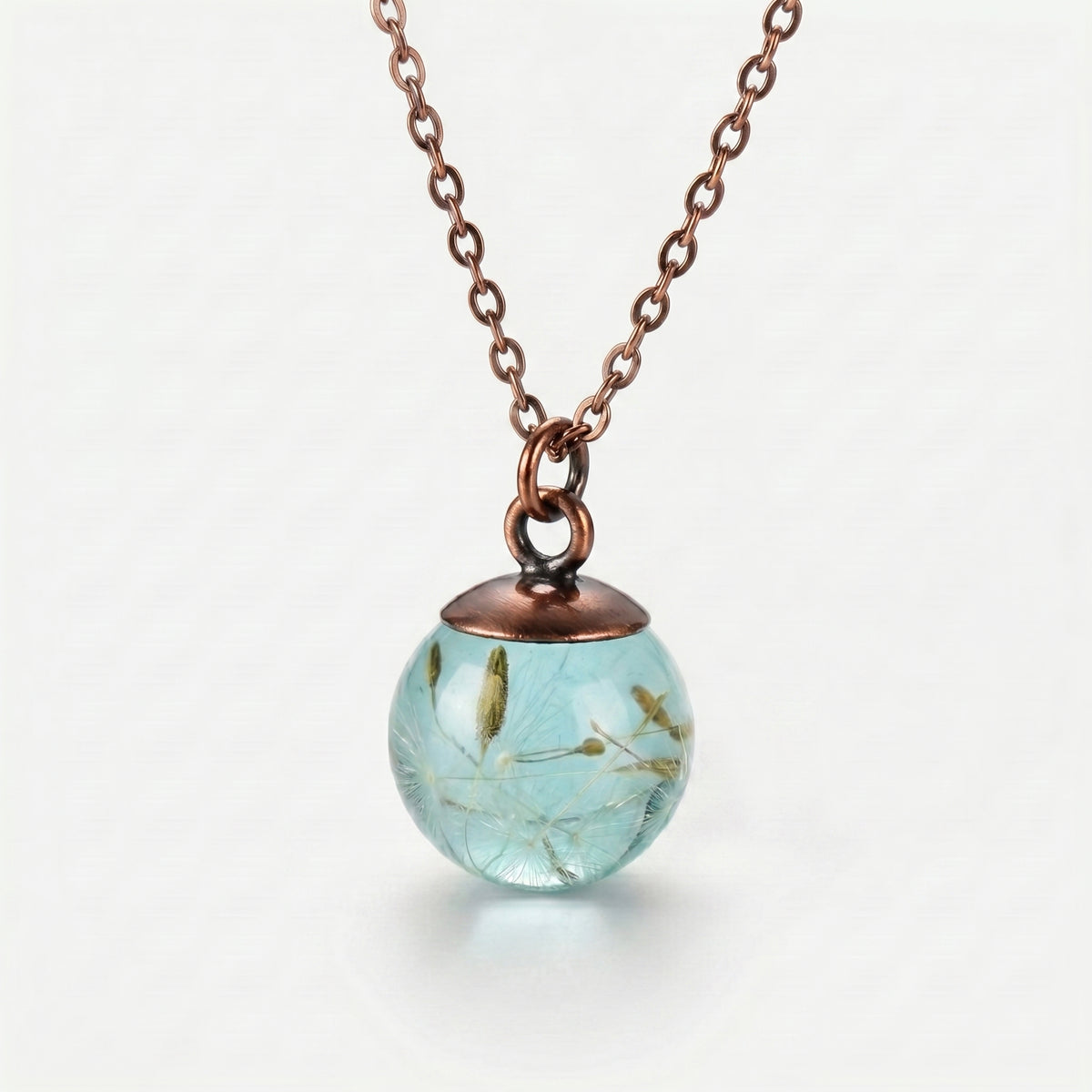 Botanic Resin Dandelion Flower Necklace