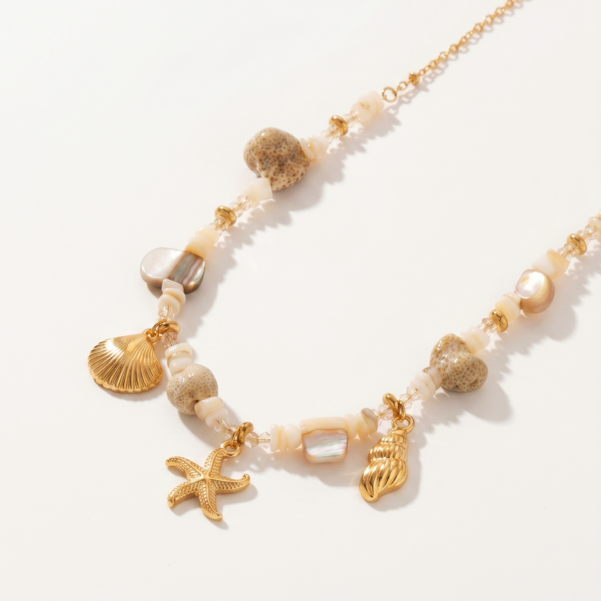 Treasured Starfish Shell Bracelet & Necklace