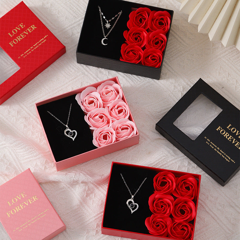 Love Forever Soap Rose Jewelry Box