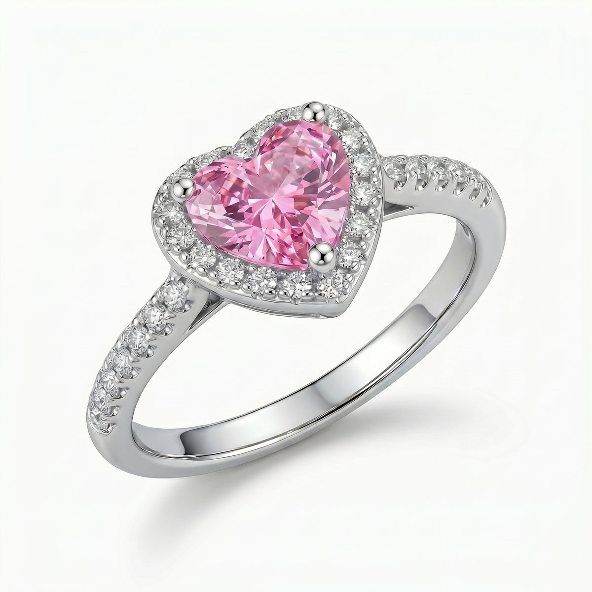 Divine Love Peach Heart Ring