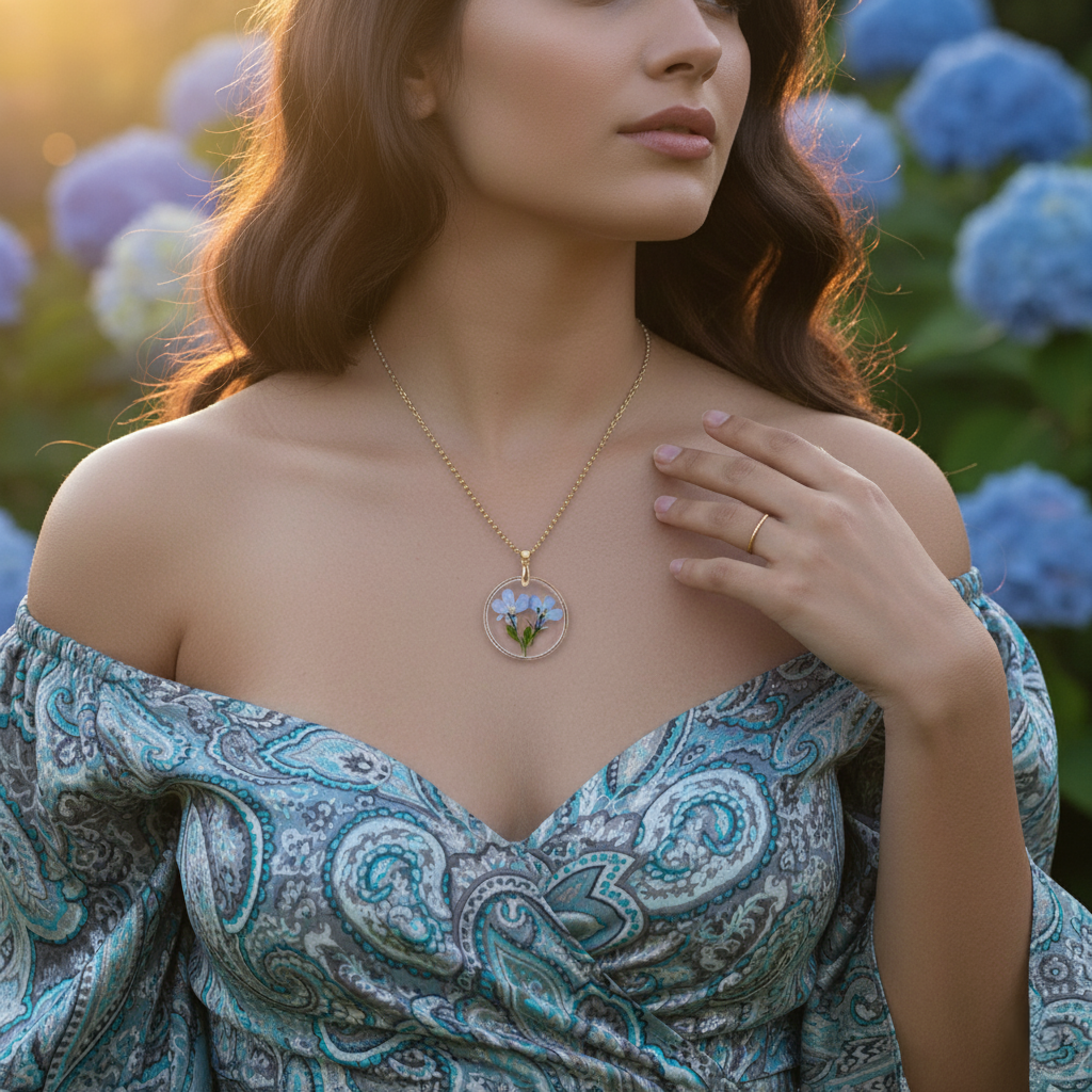 Creative Summer Dried Flower Necklace