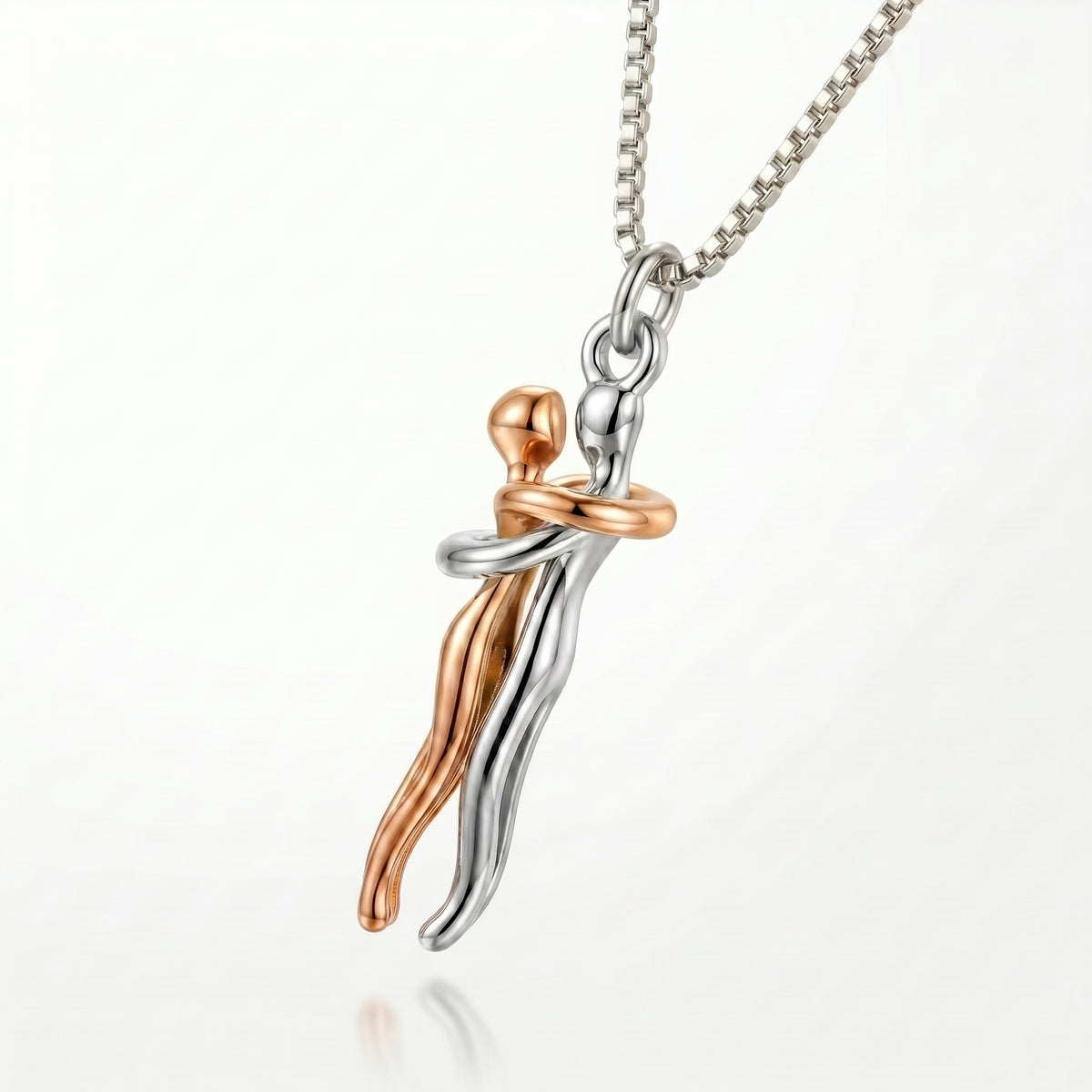 Passion Loving Couple Hugging Necklace