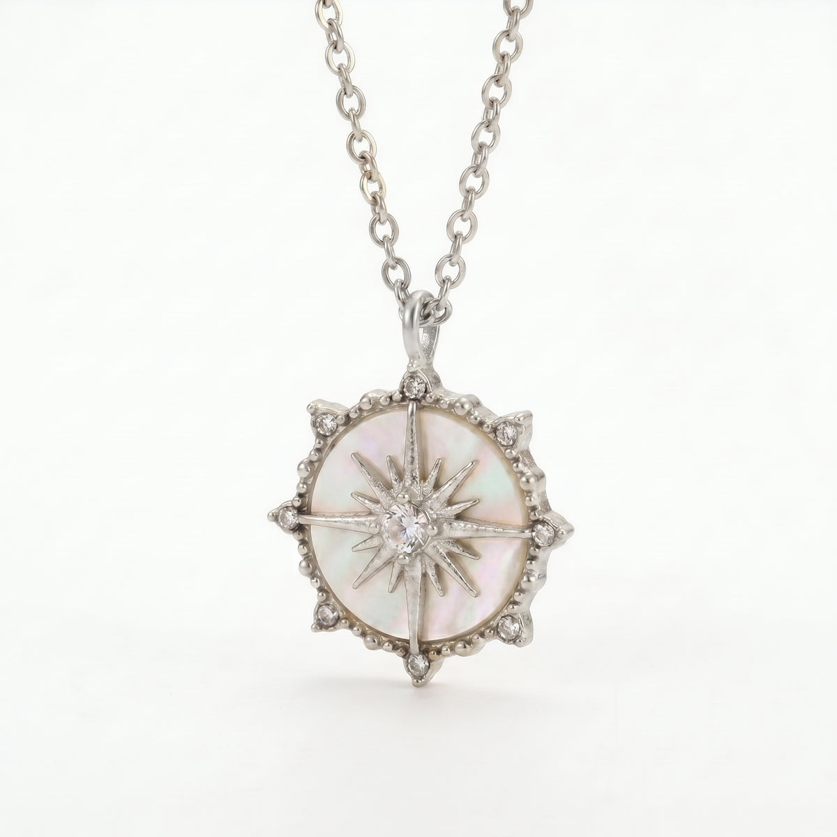 Sunlit Compass Necklace