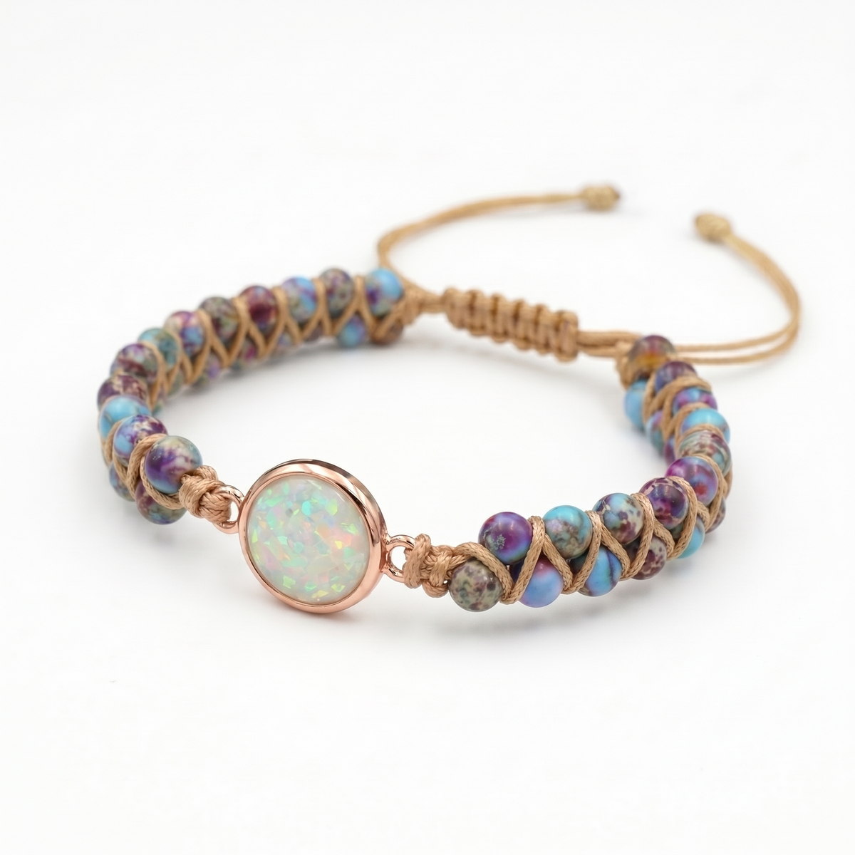 Natural & Exquisite Round Crystal Bracelet
