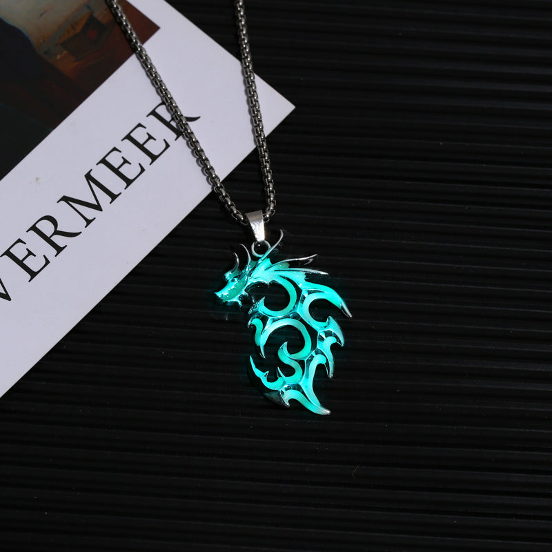 ITHINK SOMEWHERE WERE MORE VARIMystic Dragon Luminous Necklace
