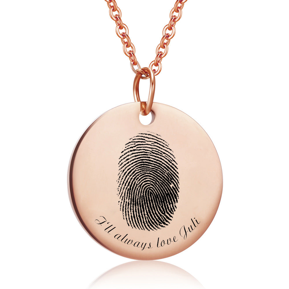 Personalized Curated Fingerprint Necklace