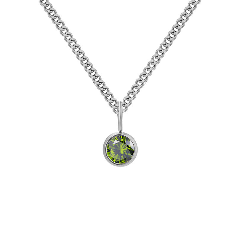 Prismatic Diamond Birthstone Necklace