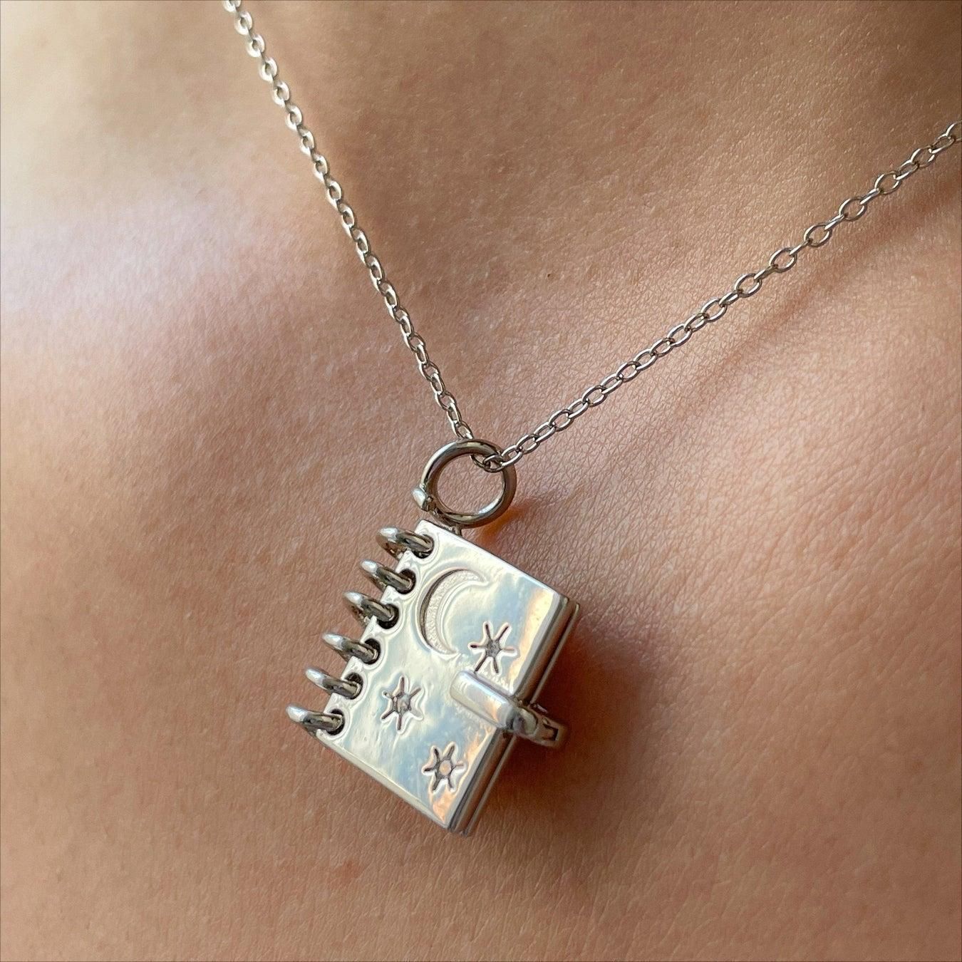 Skybound Openable Love Book-shaped Necklace
