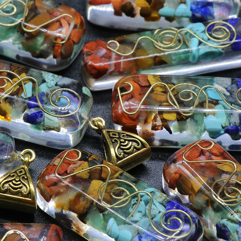Earthbound Colorful Gravel Necklace