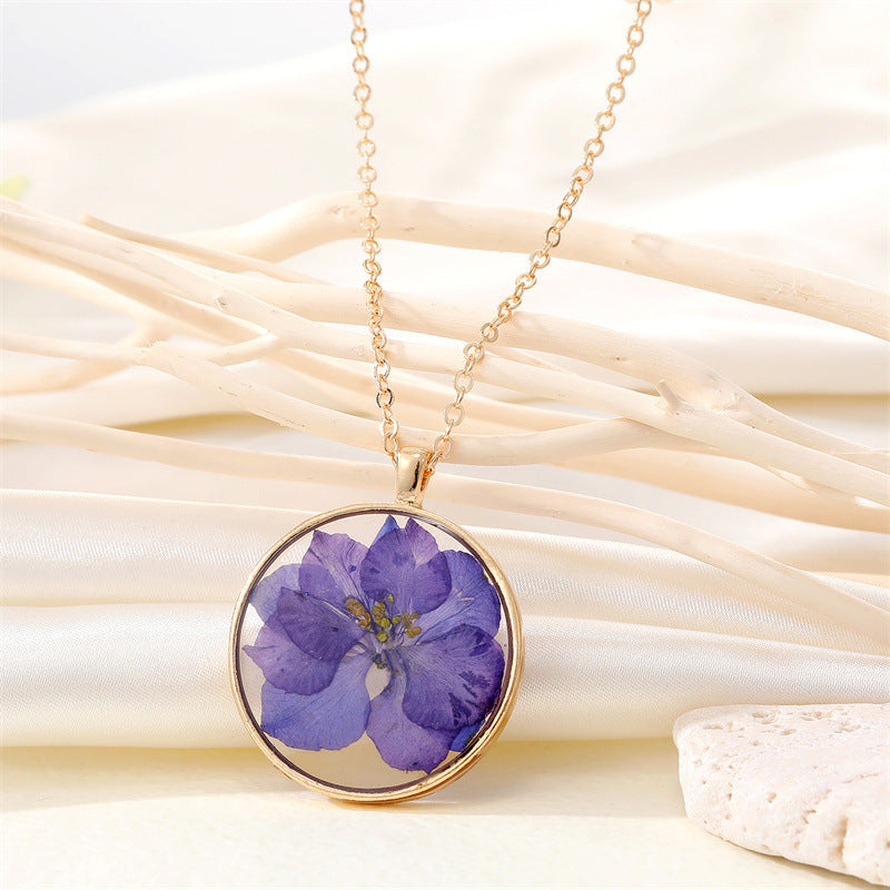 Creative Summer Dried Flower Necklace