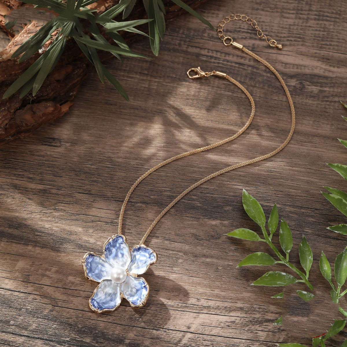 Nestled Camellia Necklace