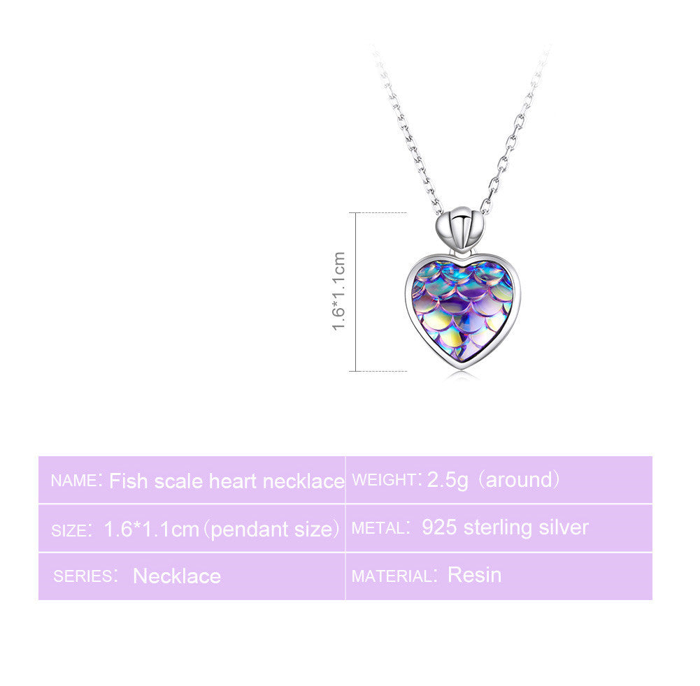 Flourishing Heart Scales Necklace
