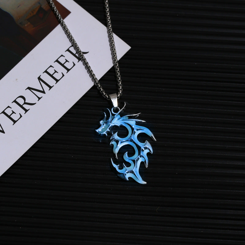 ITHINK SOMEWHERE WERE MORE VARIMystic Dragon Luminous Necklace