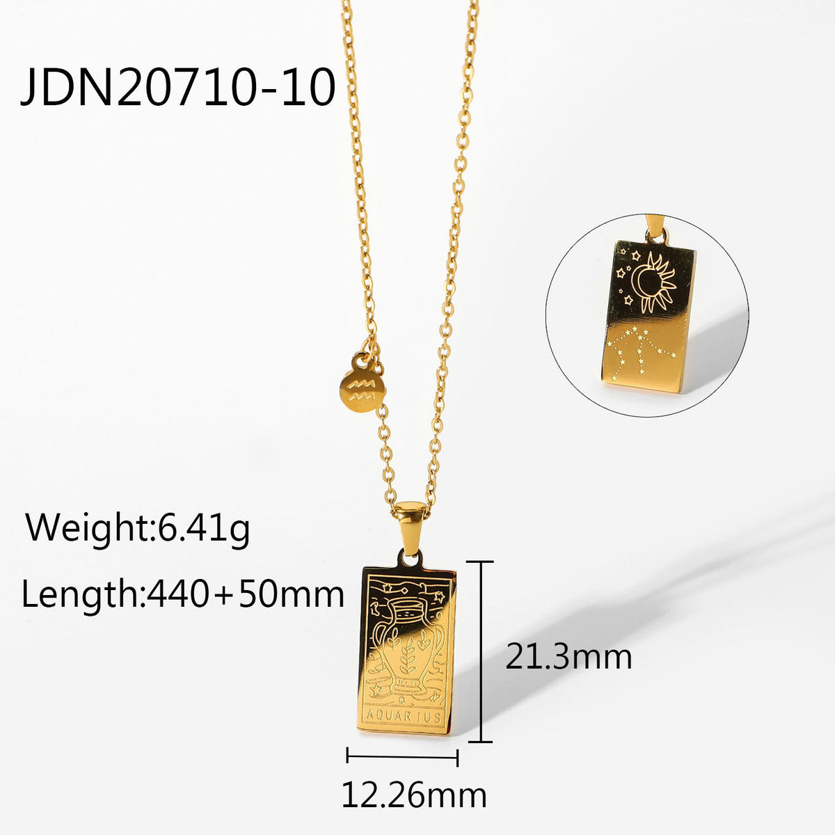 Zodiac Constellation Panel Necklace