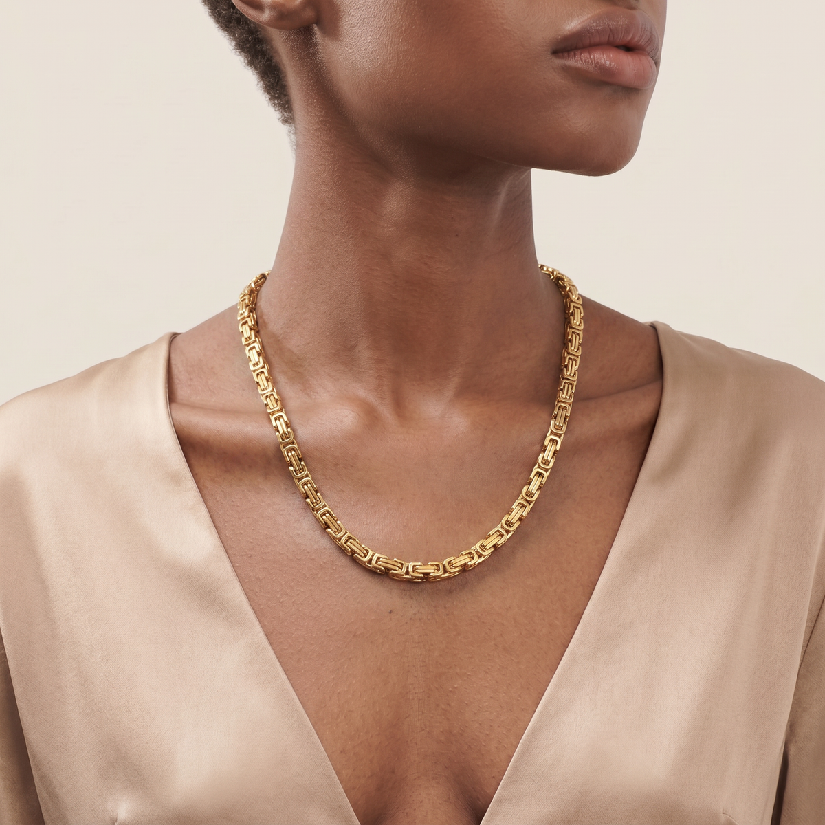 Glazed 52 Link Chain Necklace