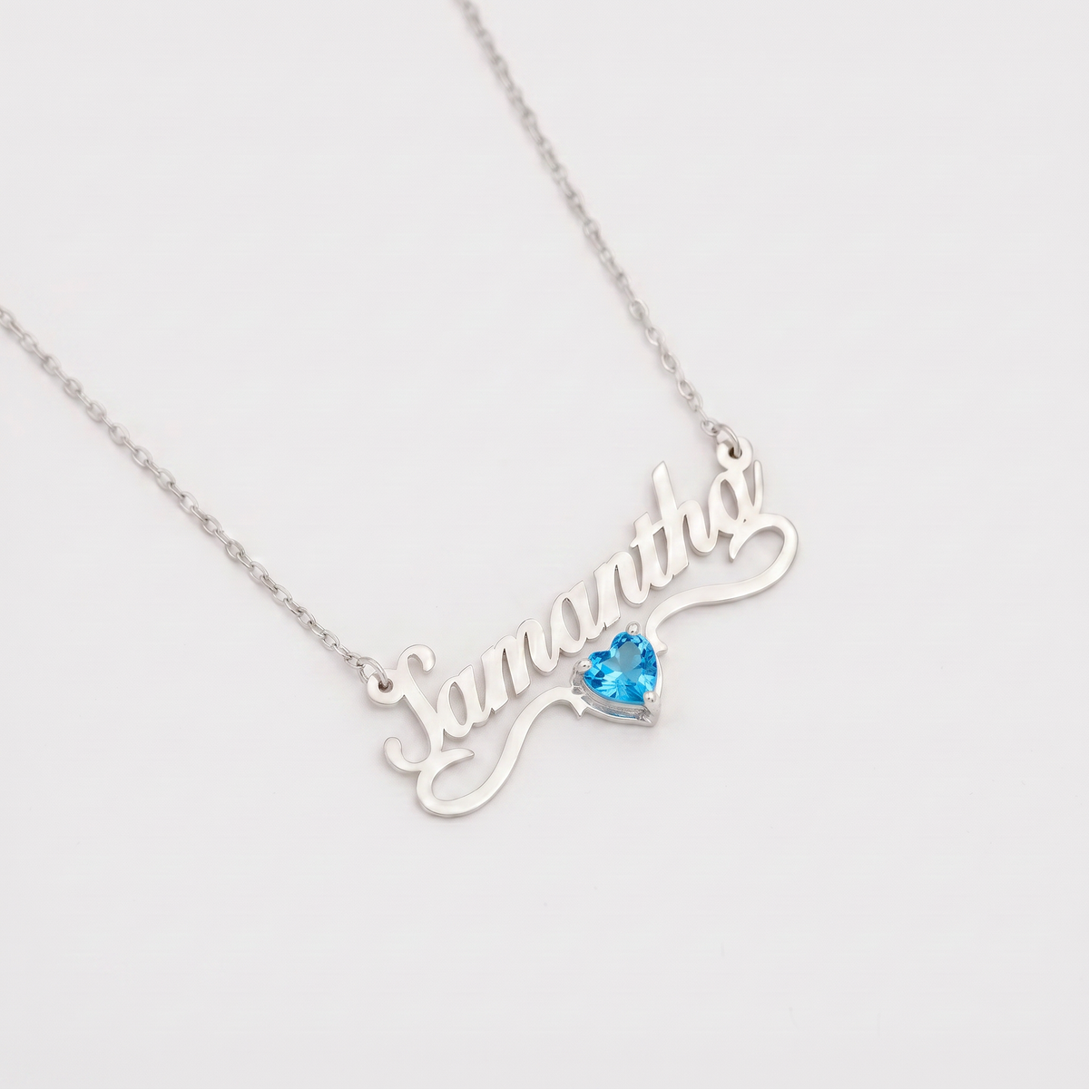 Customized Gleam Crystal Name Necklace
