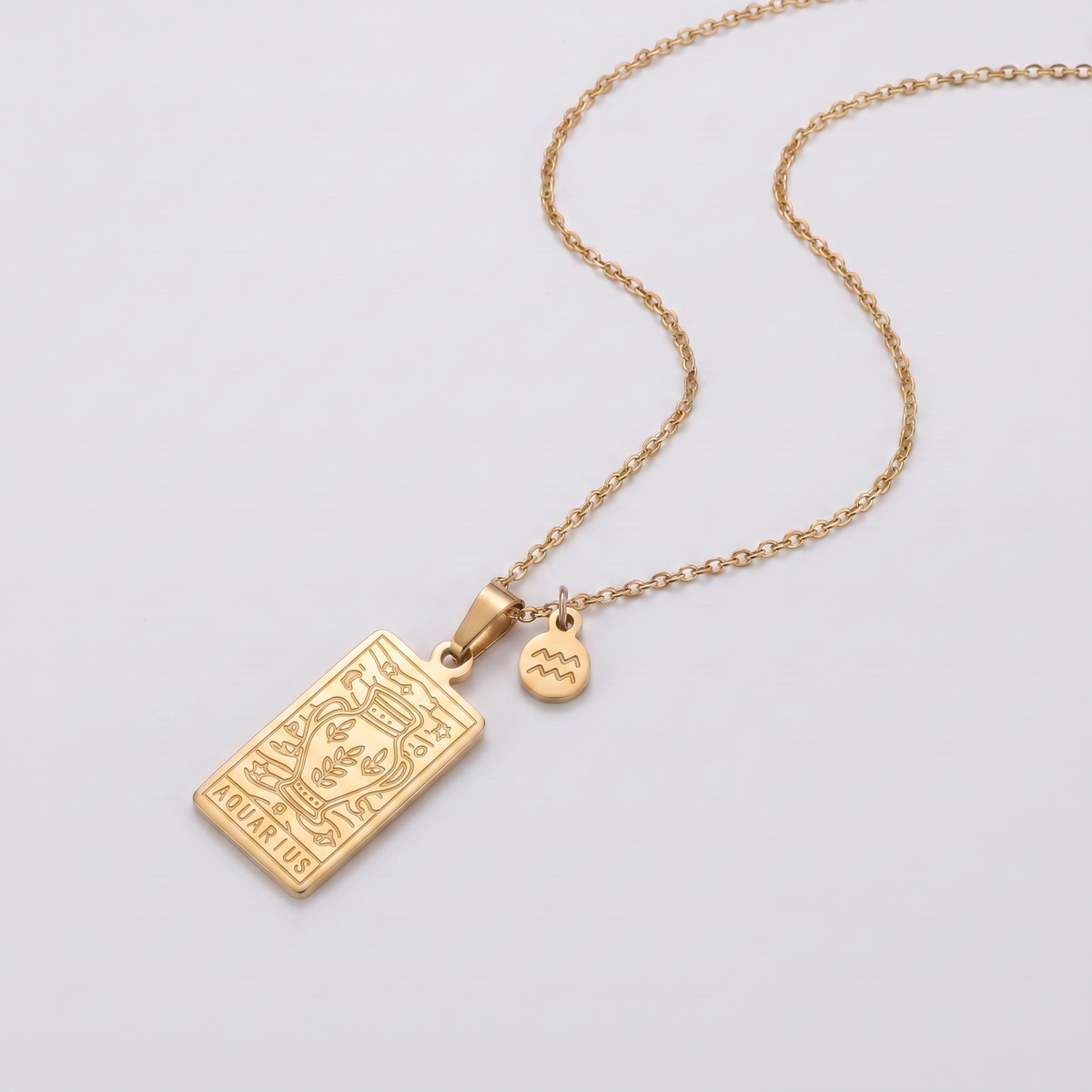 Constellation Engraved Clavicle Necklace