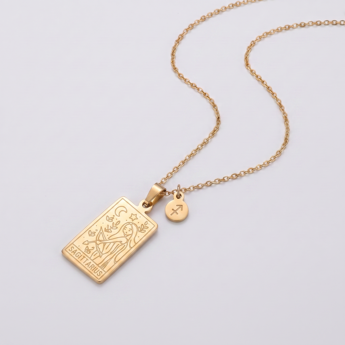 Constellation Engraved Clavicle Necklace