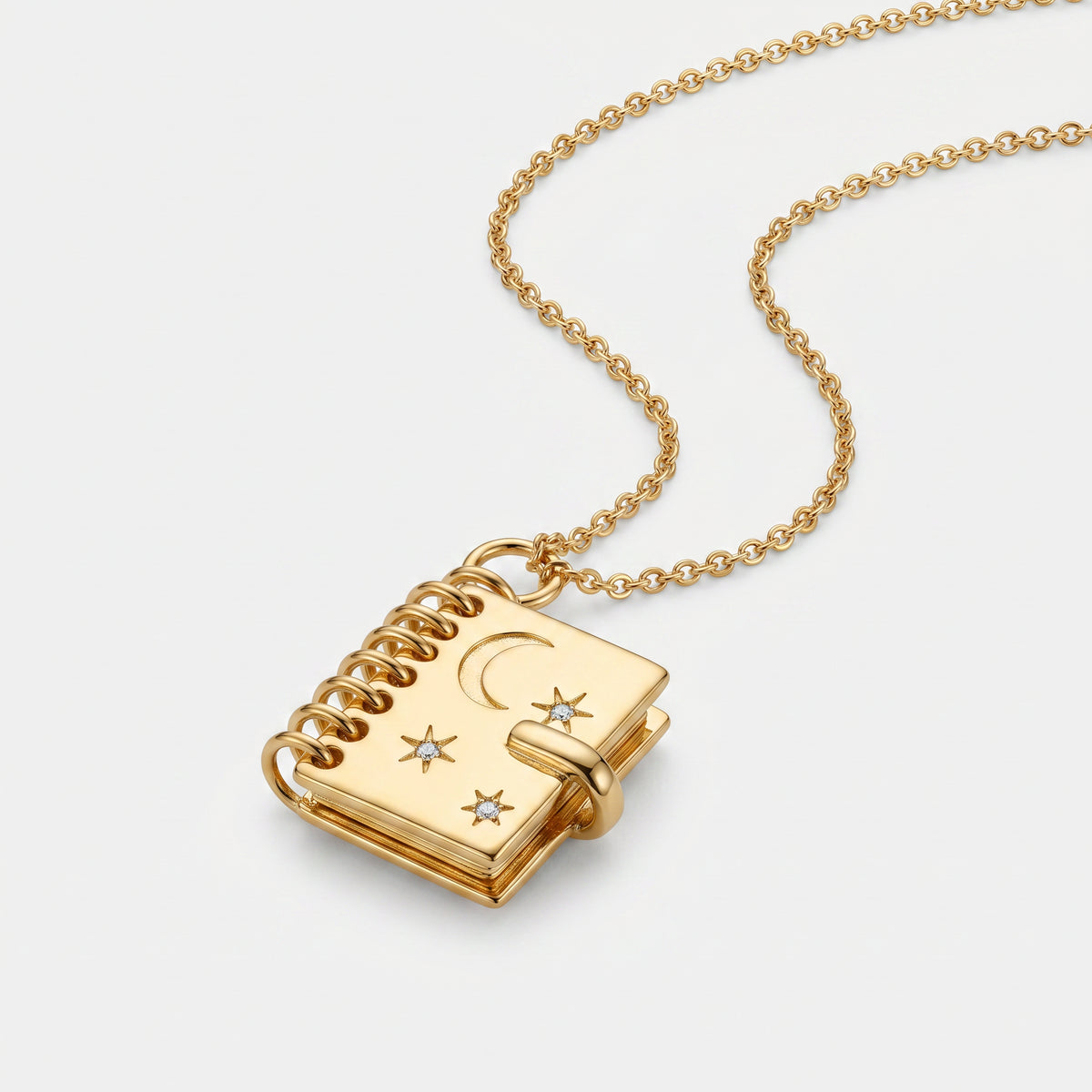 Skybound Openable Love Book-shaped Necklace