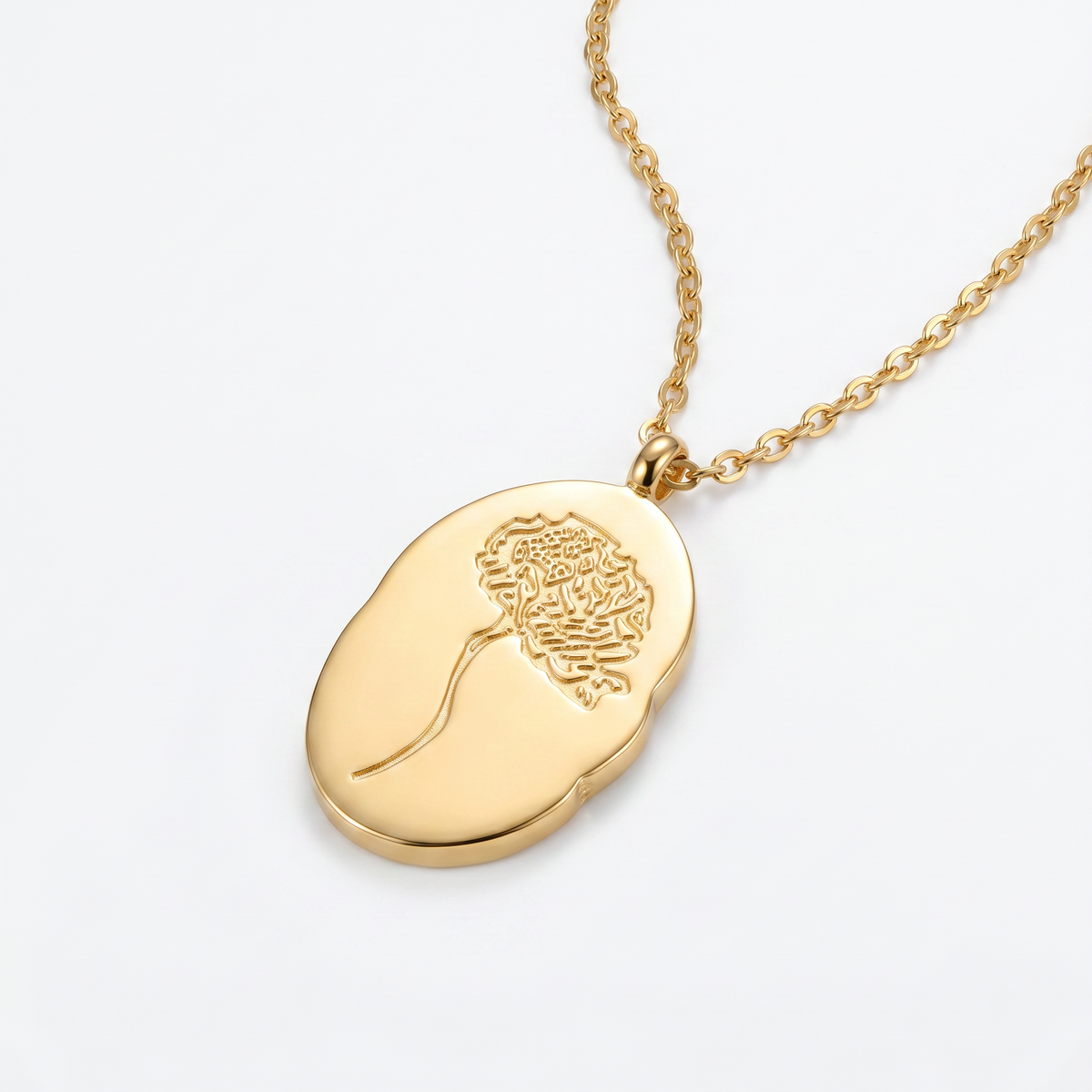Stainless Steel December Flower Birth Necklace Month