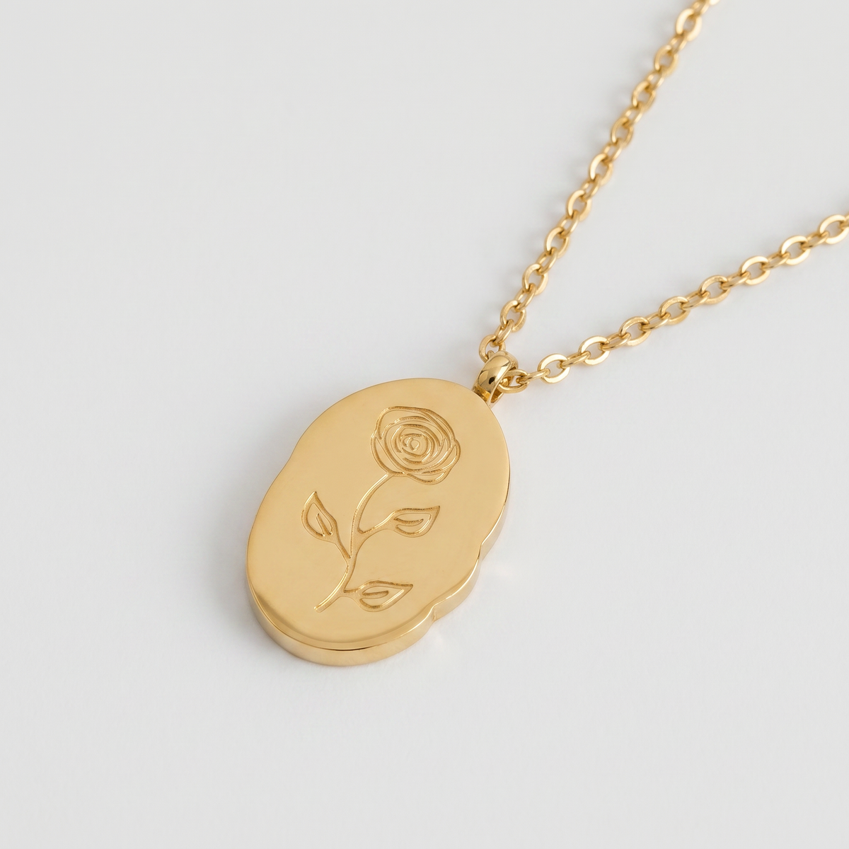 Stainless Steel December Flower Birth Necklace Month