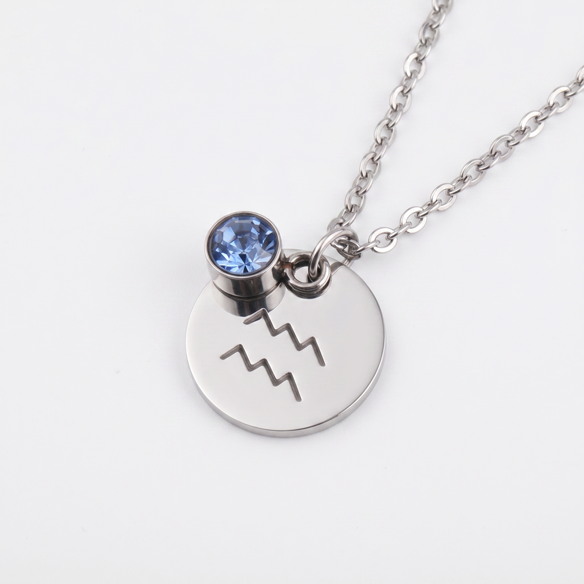 Birthstone necklace of 12 constellations