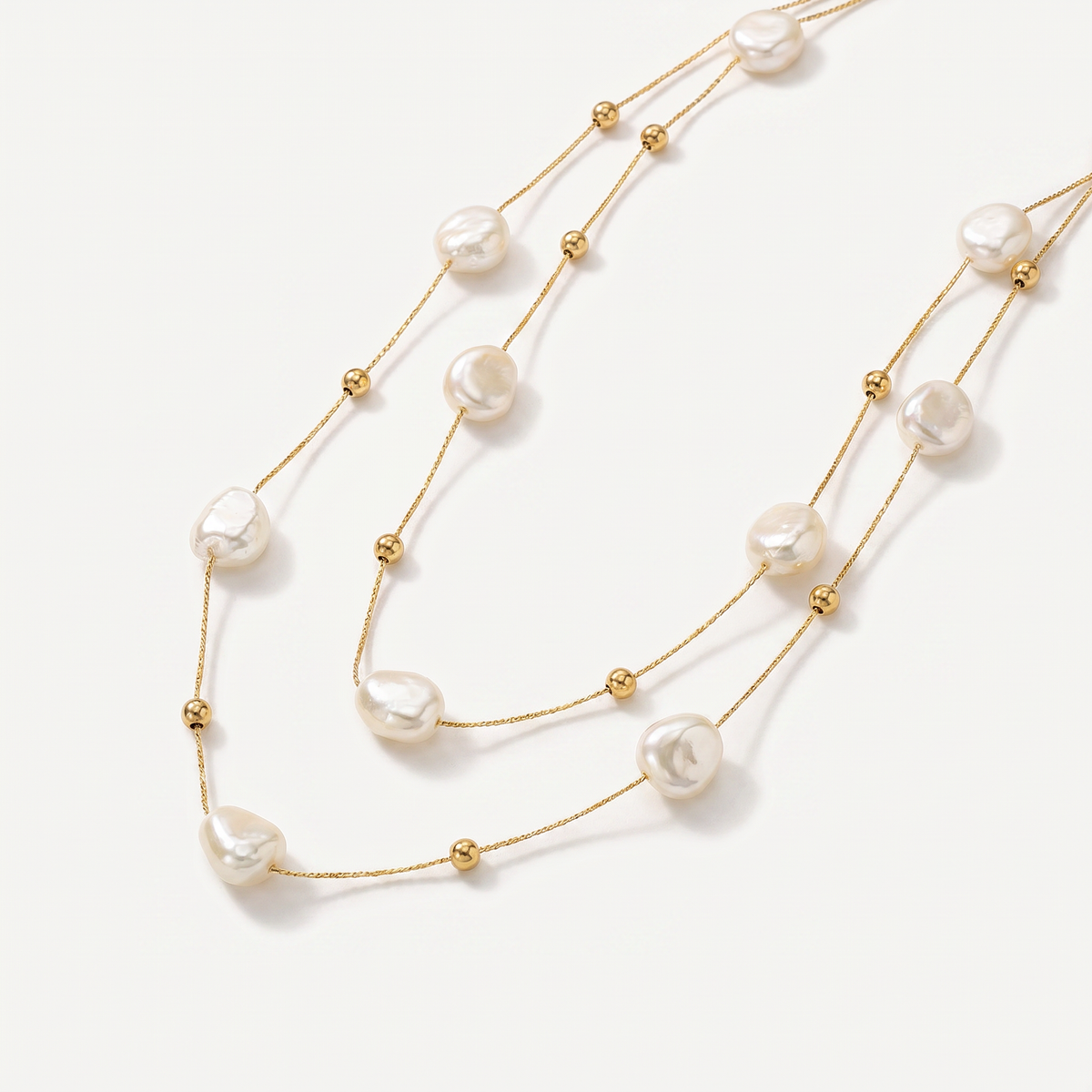 Graceful Baroque Pearl Necklace