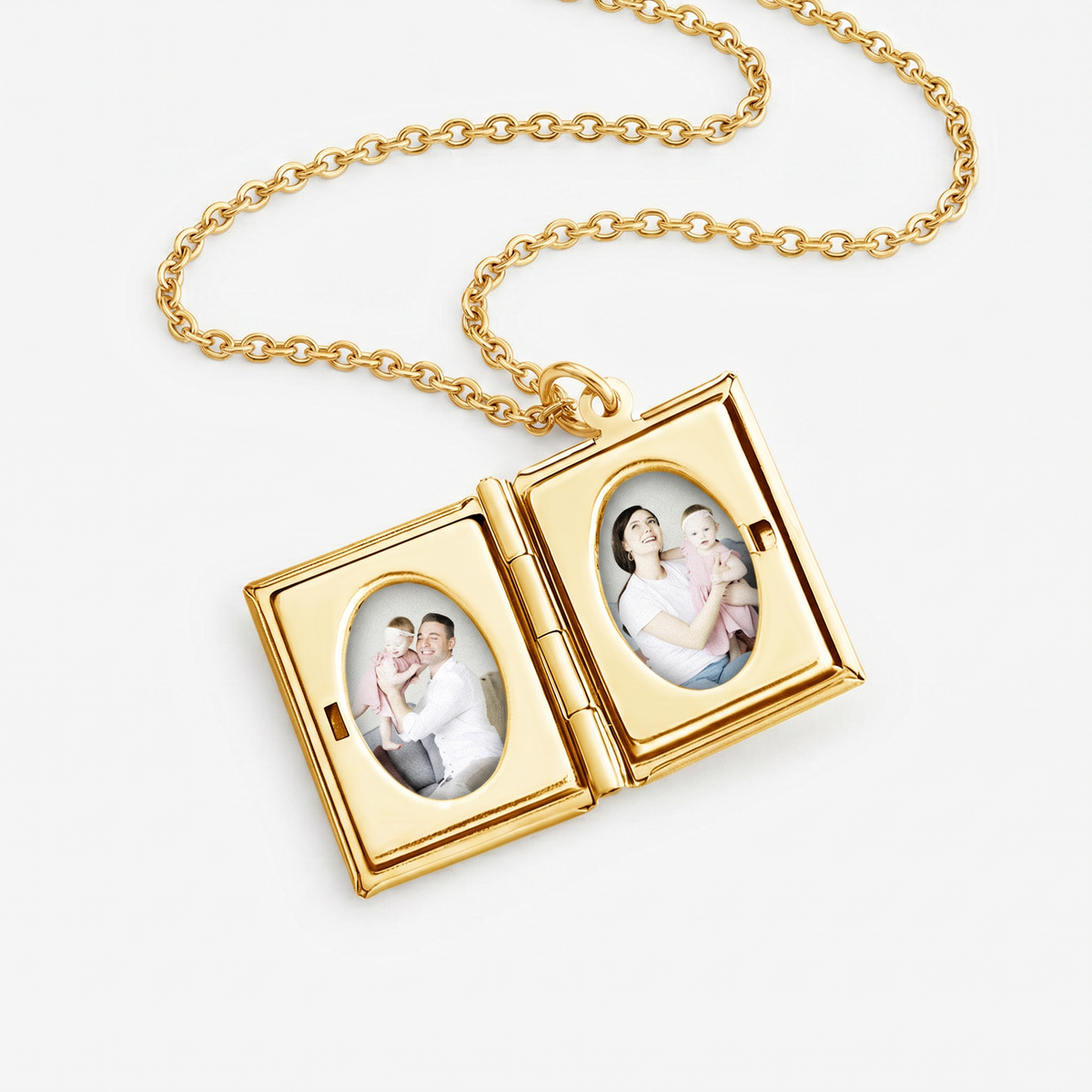 Couple Book Necklace