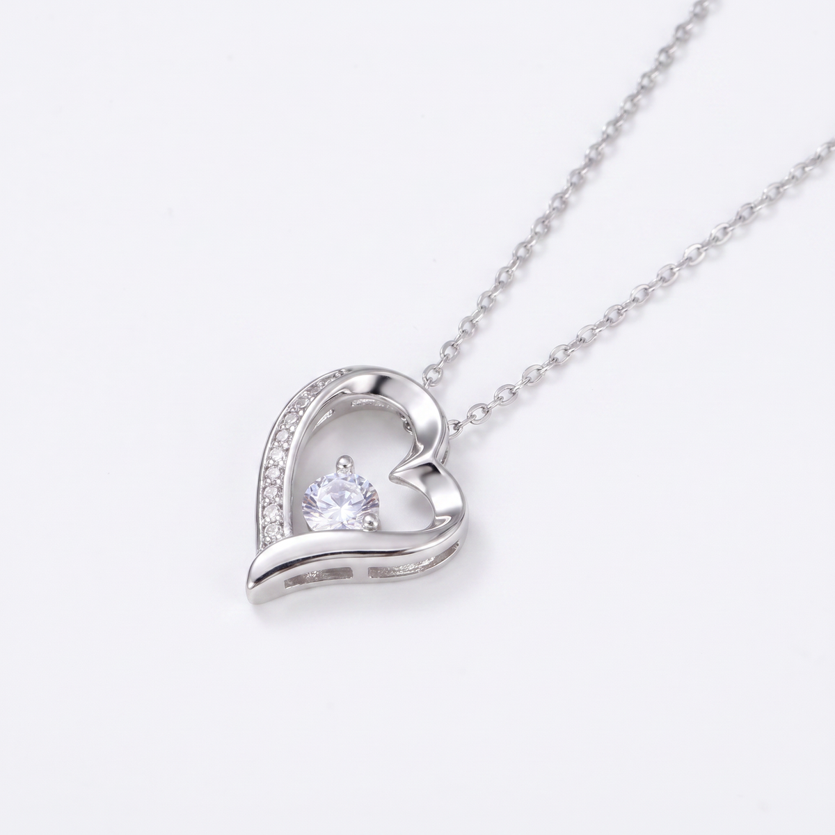 Personalized Light-kissed Heart Necklace