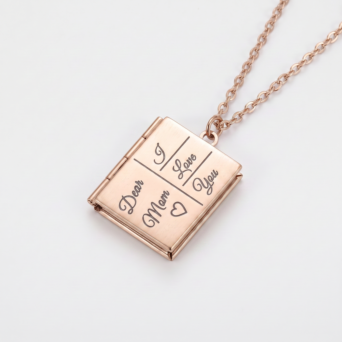 Couple Book Necklace