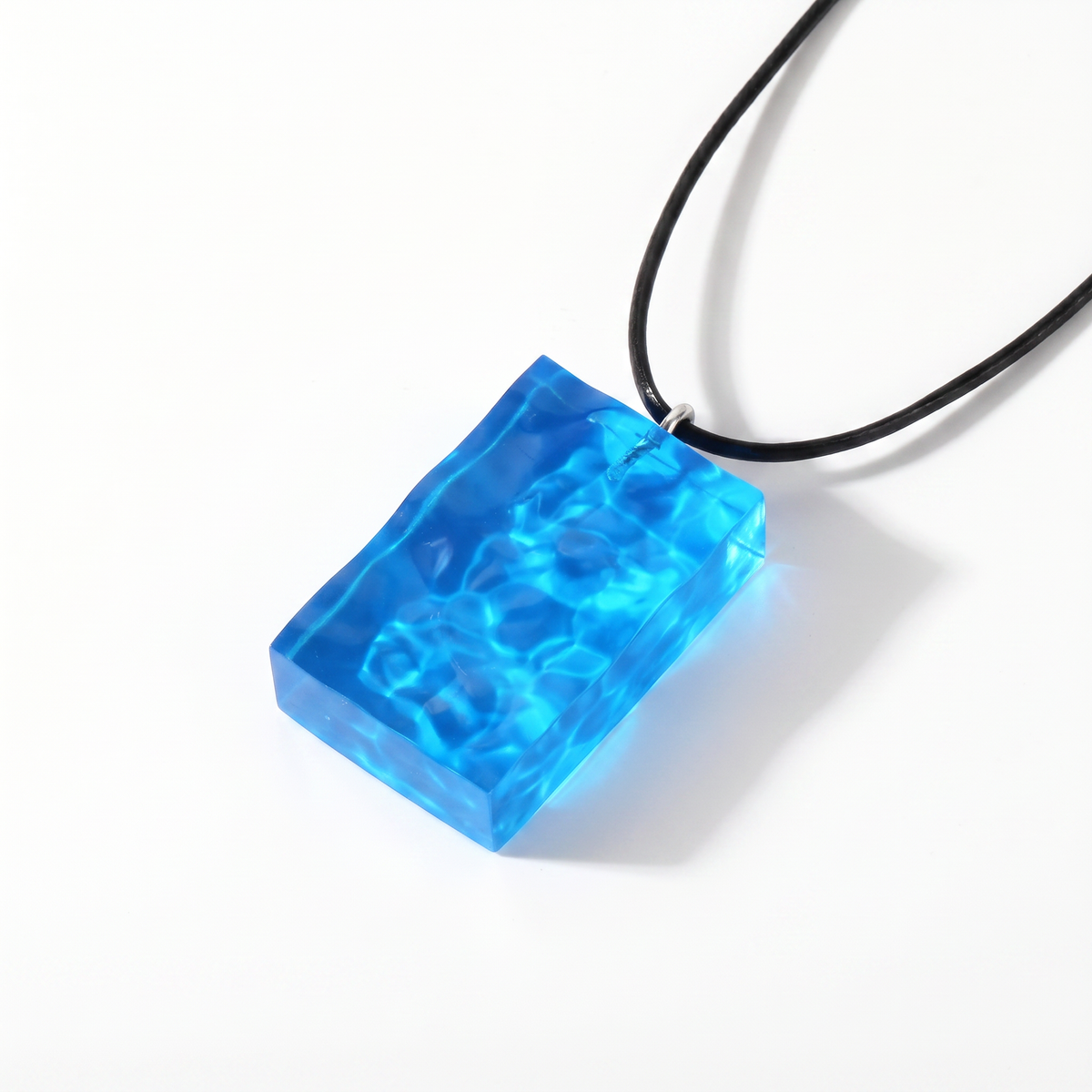 Geometric Sea Leather Cord Necklace