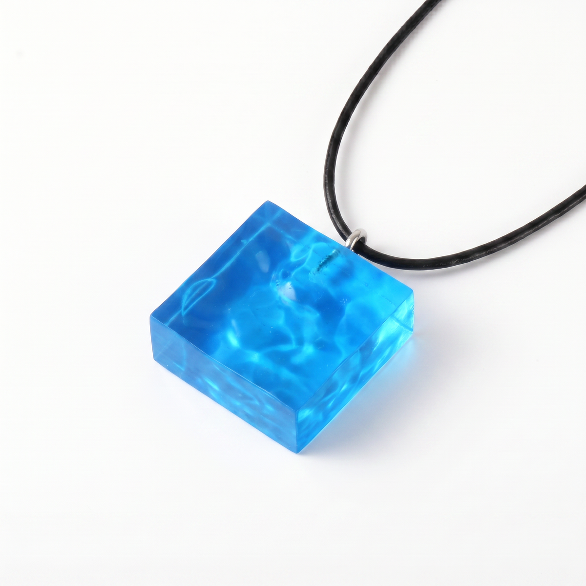 Geometric Sea Leather Cord Necklace