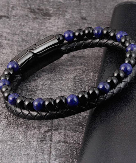 Grounded Volcanic Stone Tigereye Bracelet