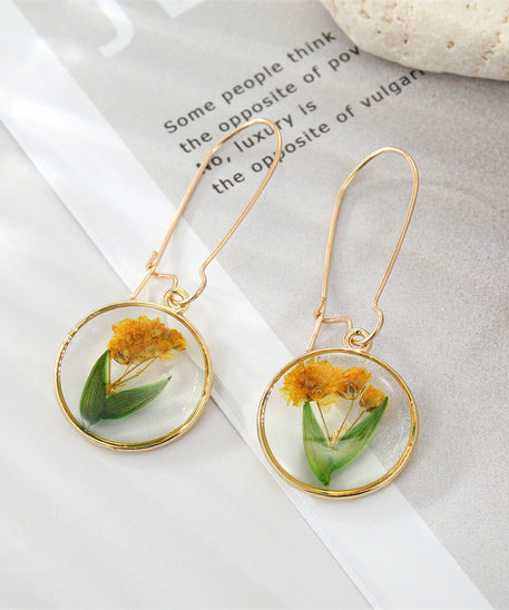 Bohemian Dried Flower Earrings