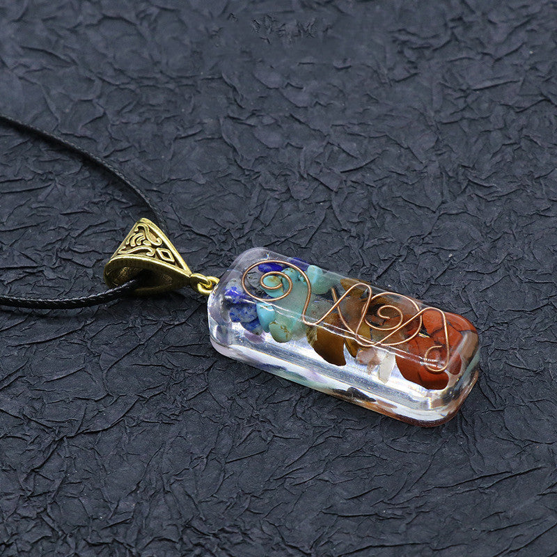 Earthbound Colorful Gravel Necklace