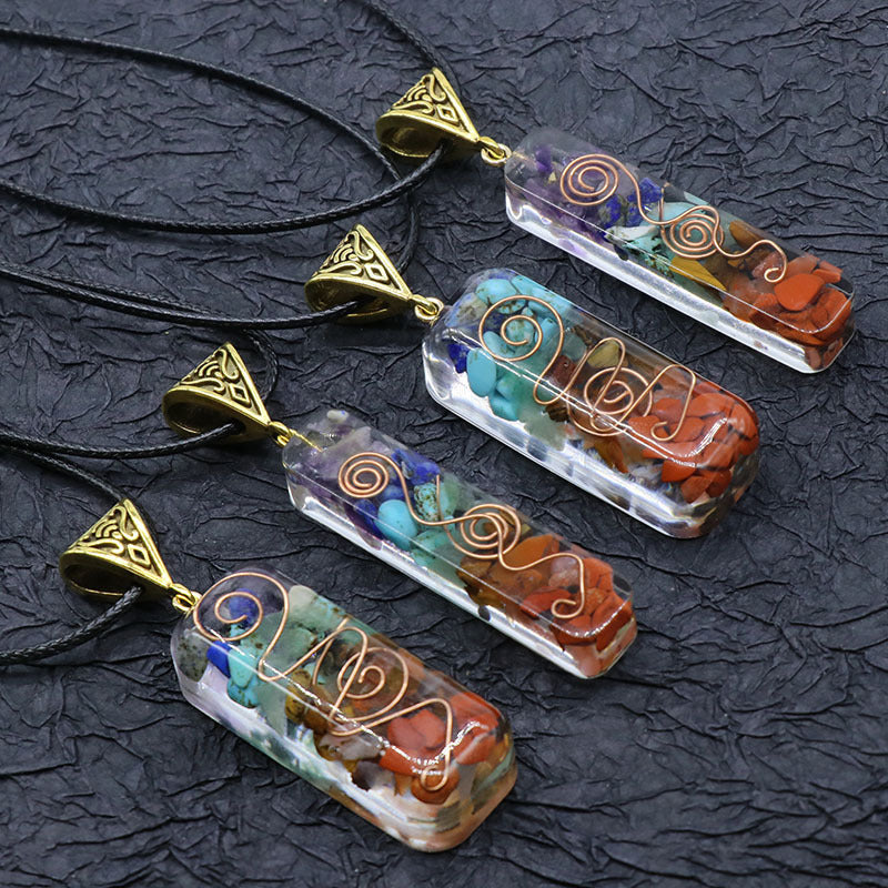 Earthbound Colorful Gravel Necklace