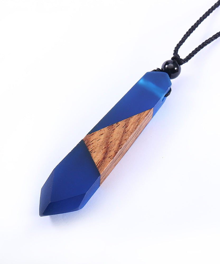 Lustrous Vintage Wood & Resin Necklace