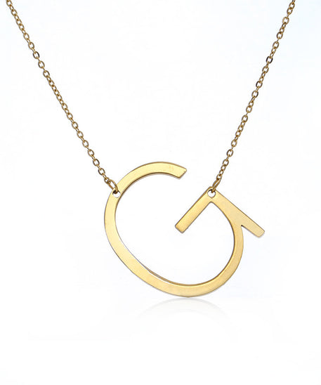 Customized Initial Letter Necklace