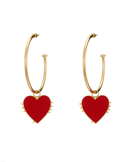 Scintillating Love Themed Earrings