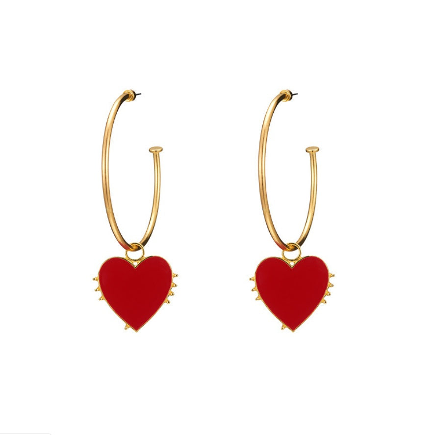 Scintillating Love Themed Earrings