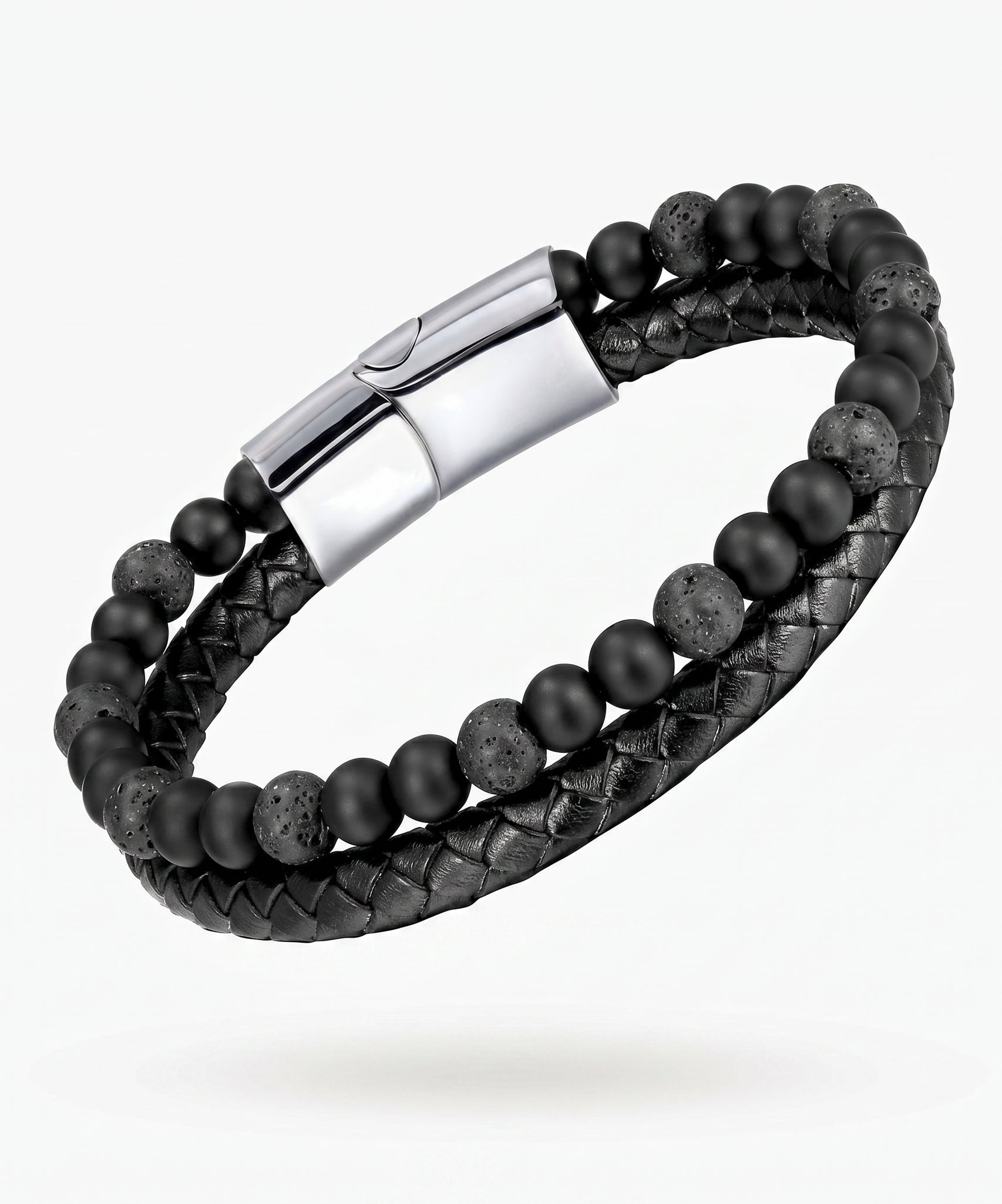 Grounded Volcanic Stone Tigereye Bracelet
