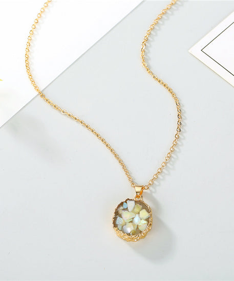 Twinkle Sunflower Resin necklace